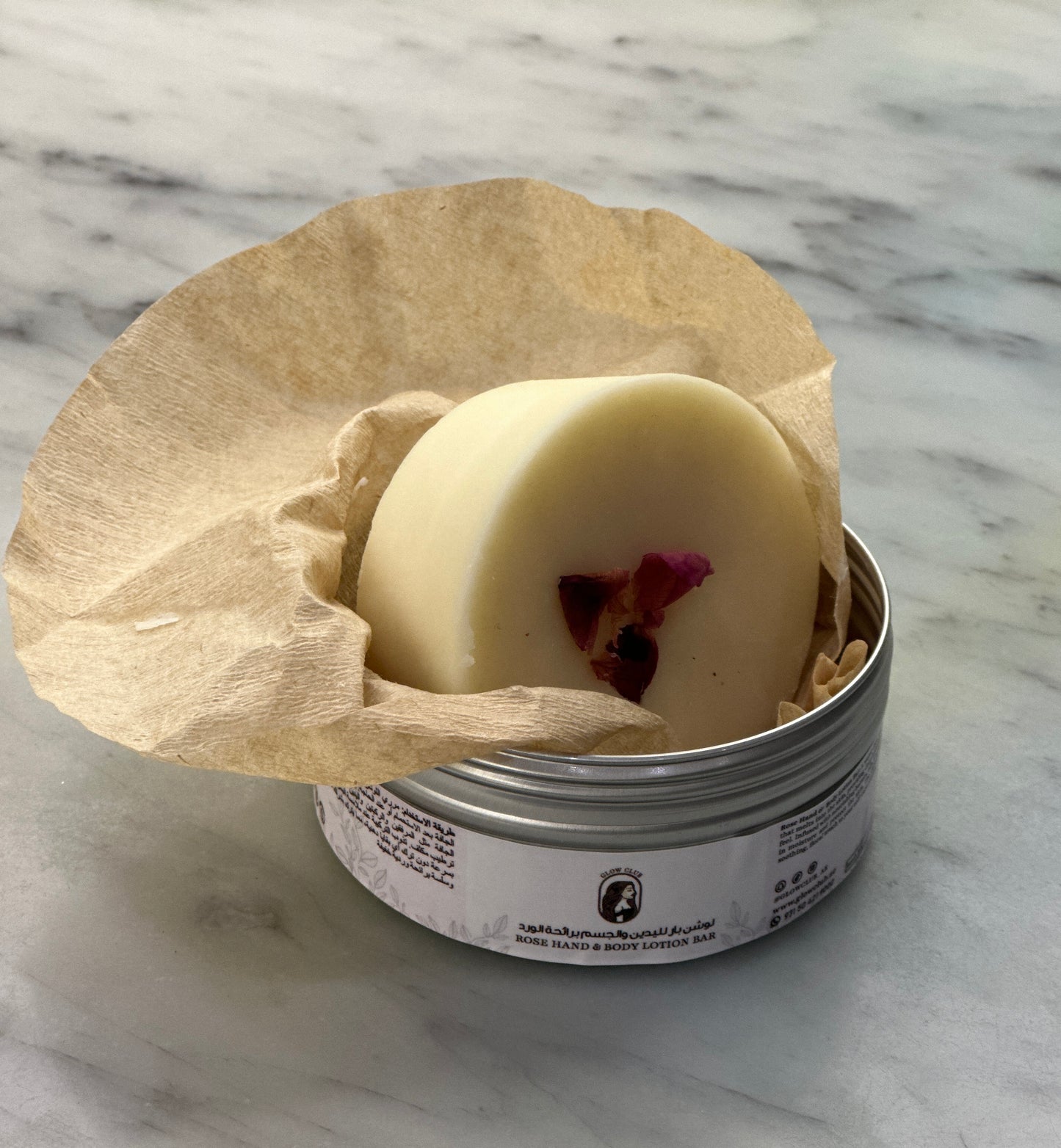 Rose Hand & Body Lotion Bar
لوشن بار لليدين و الجسم برائحة الورد